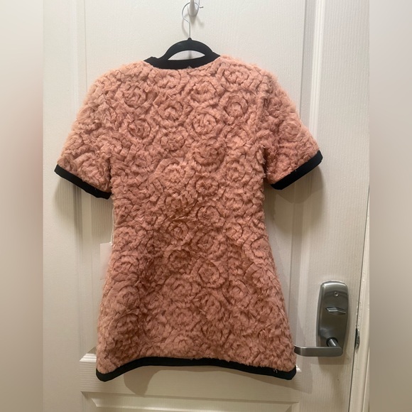 Maude Club Taylor Textured 3D Tulle Mini Dress in Dusty Rose Size S NWT - Picture 6 of 7